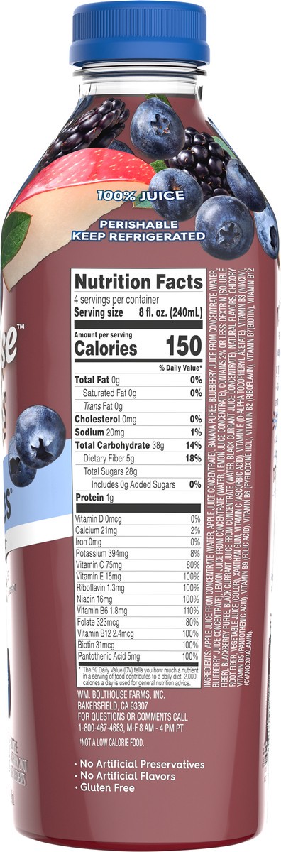 slide 7 of 13, Bolthouse Farms Blue Goodness Fruit Juice Smoothie- 32 oz, 32 oz