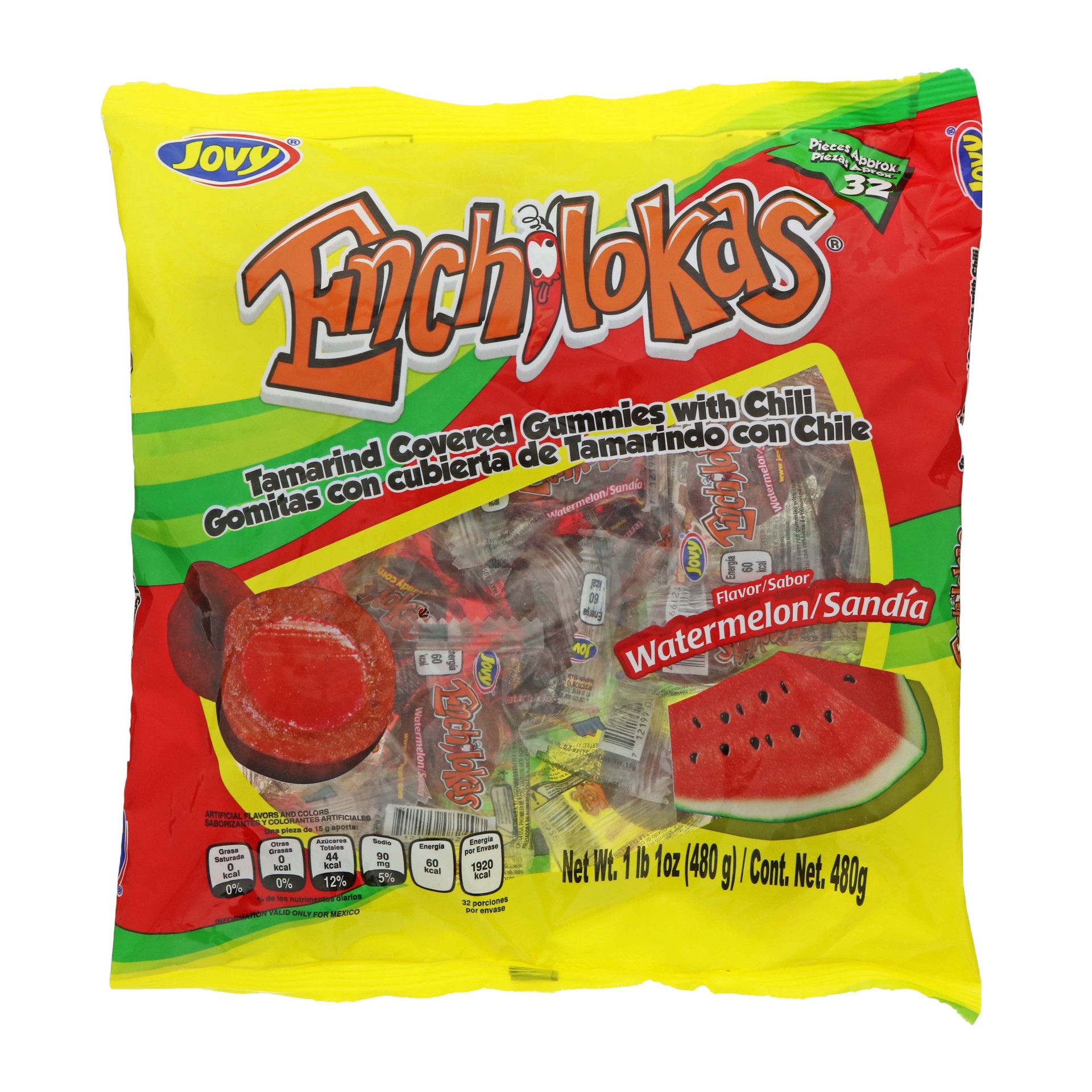 slide 1 of 1, Jovy  Enchiloka Sandia Watermelon Gummies, 32 ct