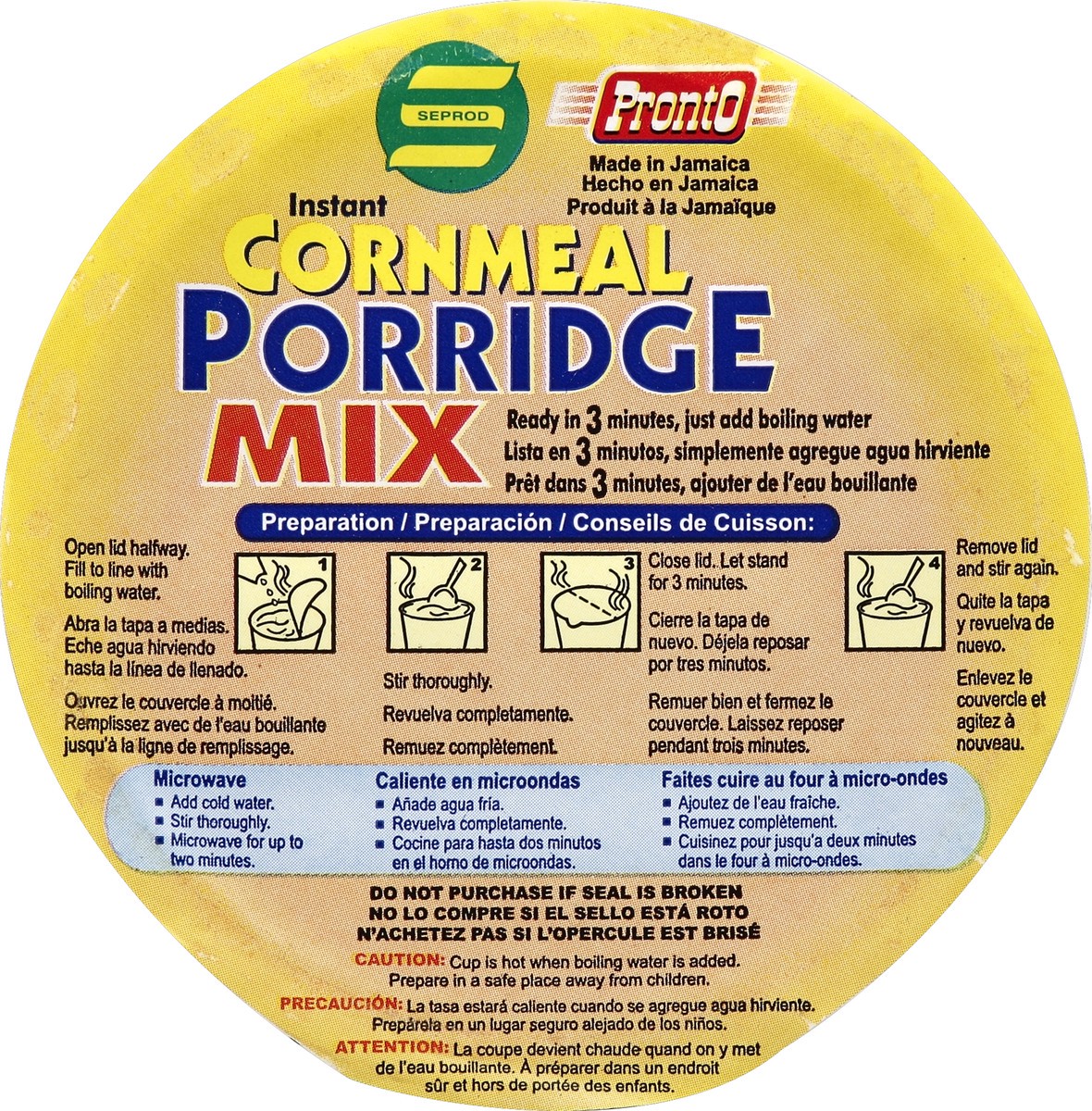 slide 3 of 3, Pronto Porridge Mix 2.1 oz, 2 oz