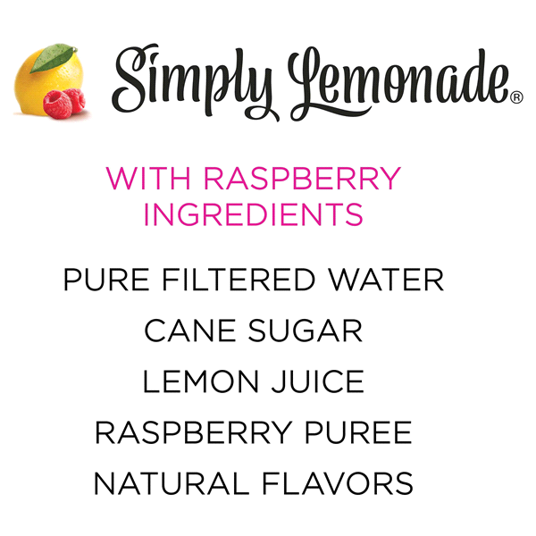 slide 3 of 21, Simply Lemonade w/ Raspberry Bottle, 2.63 Liters, 89 fl oz