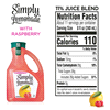 slide 9 of 21, Simply Lemonade w/ Raspberry Bottle, 2.63 Liters, 89 fl oz