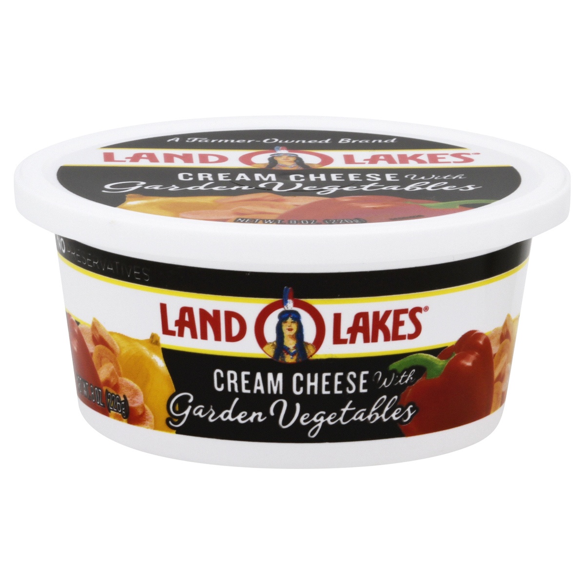 slide 1 of 1, Land O'Lakes Garden Vegetable Cream Cheese, 8 oz