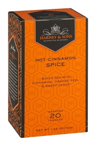 slide 1 of 1, Harney & Sons Hot Cinnamon Spice Black Teabags , 20 ct