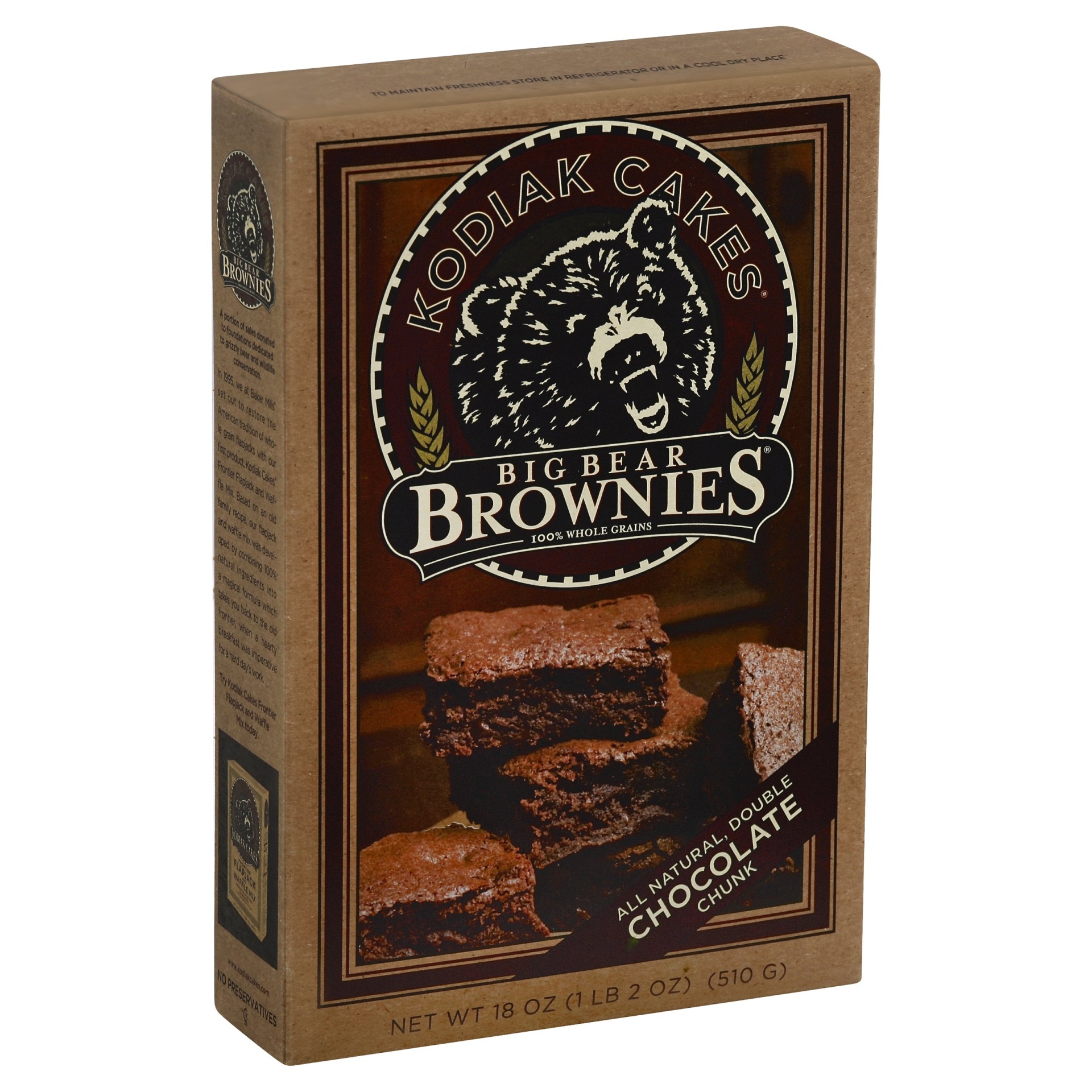 slide 1 of 2, Kodiak Cakes Big Bear Brownie Mix, 17.8 oz
