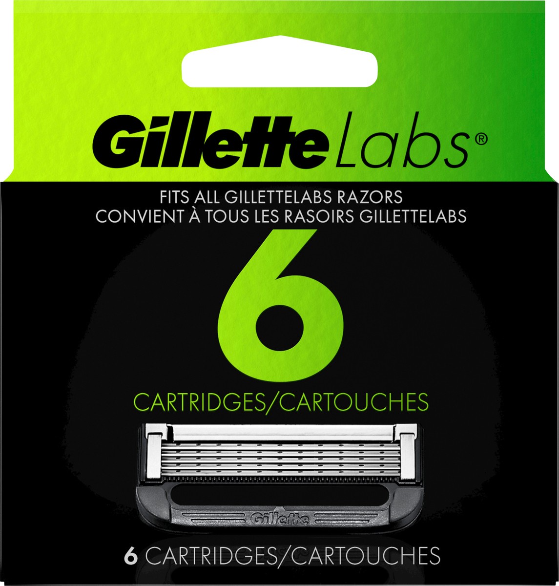 slide 2 of 3, GilletteLabs Razor Blade Refills, Compatible with GilletteLabs with Exfoliating Bar by Gillette and Heated Razor, 6 Refills, 1 ct