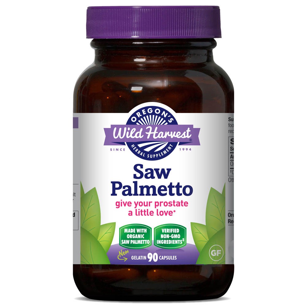 slide 1 of 1, Oregon's Wild Harvest Saw Palmetto Give Your Prostate A Little Love Capsules, 90 ct