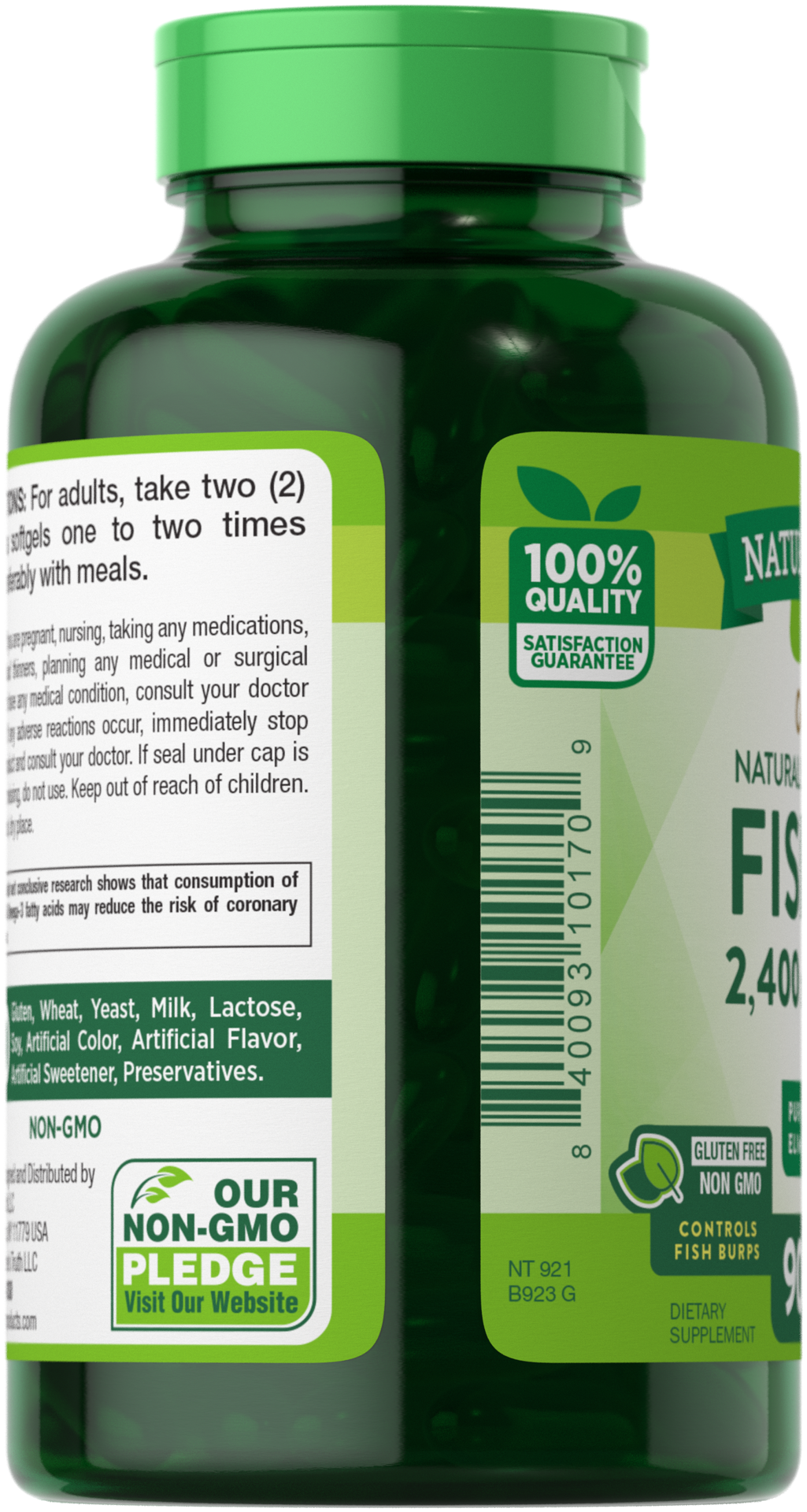 slide 2 of 4, Nature's Truth Odorless Fish Oil 2,400 mg, 90 ct