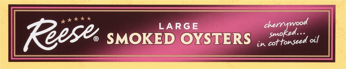 slide 8 of 9, Reese Smoked Oysters Large 3.7 oz, 3.7 oz