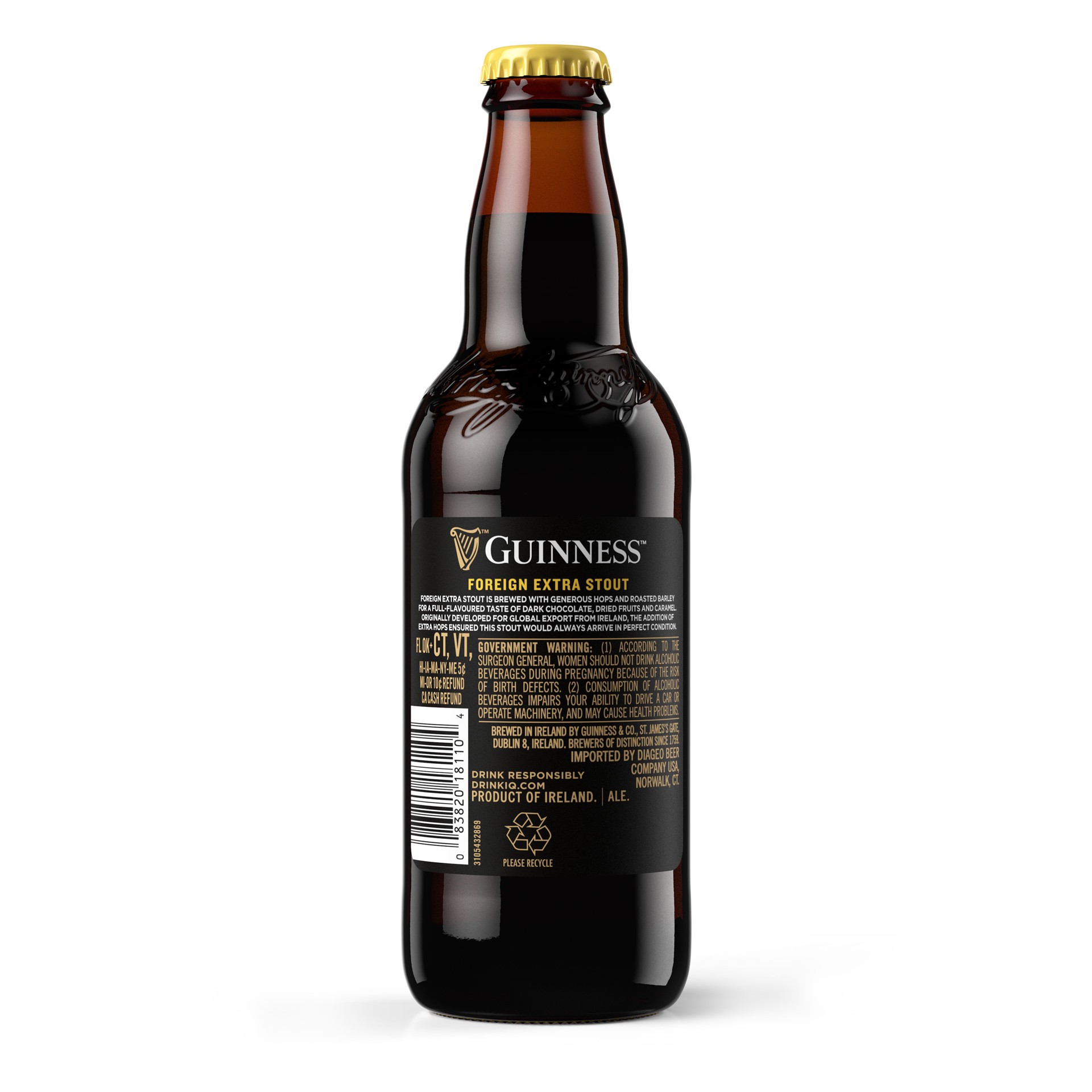 slide 6 of 10, Guinness Foreign Extra Stout Beer, 11.2oz Bottles, 4pk, 11.2 fl oz