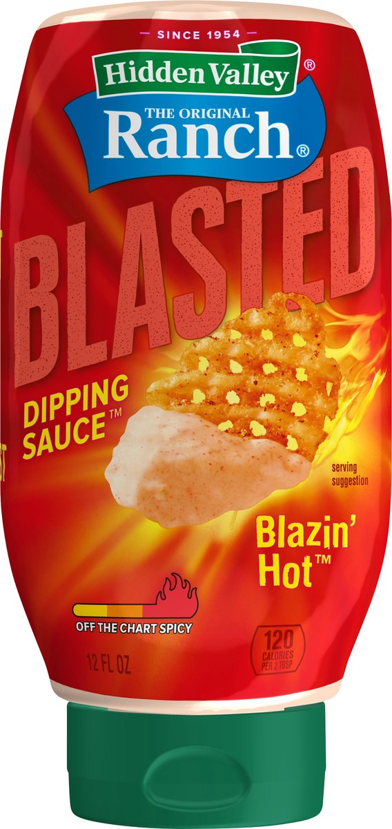 slide 3 of 4, Hidden Valley The Original Ranch Blasted Blazin' Hot Dipping Sauce 12 oz, 12 oz