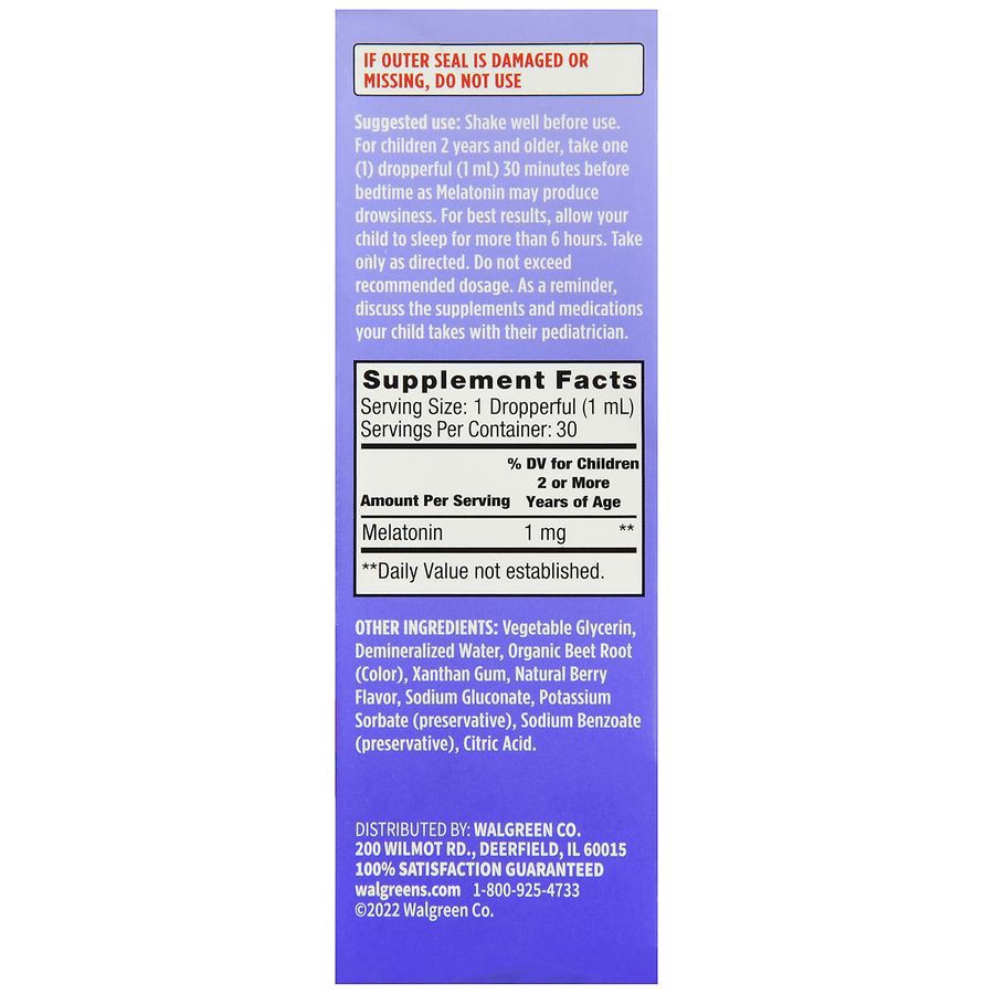 slide 4 of 5, Walgreens Children's Liquid Sleep Support Supplement, 1 fl oz