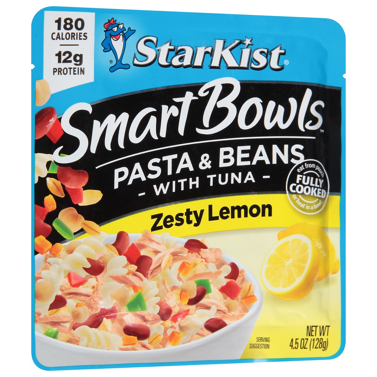 slide 4 of 11, StarKist Smart Bowls Zesty Lemon Pasta & Beans with Tuna 4.5 oz, 4.5 oz