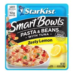 StarKist Smart Bowls Zesty Lemon Pasta and Beans with Tuna - 4.5 oz Pouch