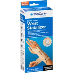 TopCare Maximum Support Carpal Tunnel Wrist Stabilizer, Small/Medium