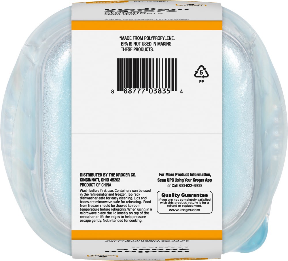 slide 2 of 2, Smart Way Medium Square Food Storage Containers, 4 ct