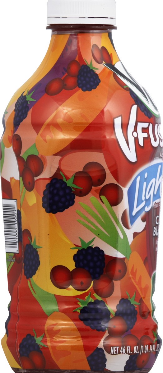 slide 3 of 4, V8 V-Fusion Light Vegetable & Fruit Beverage Cranberry Blackberry, 1 ct