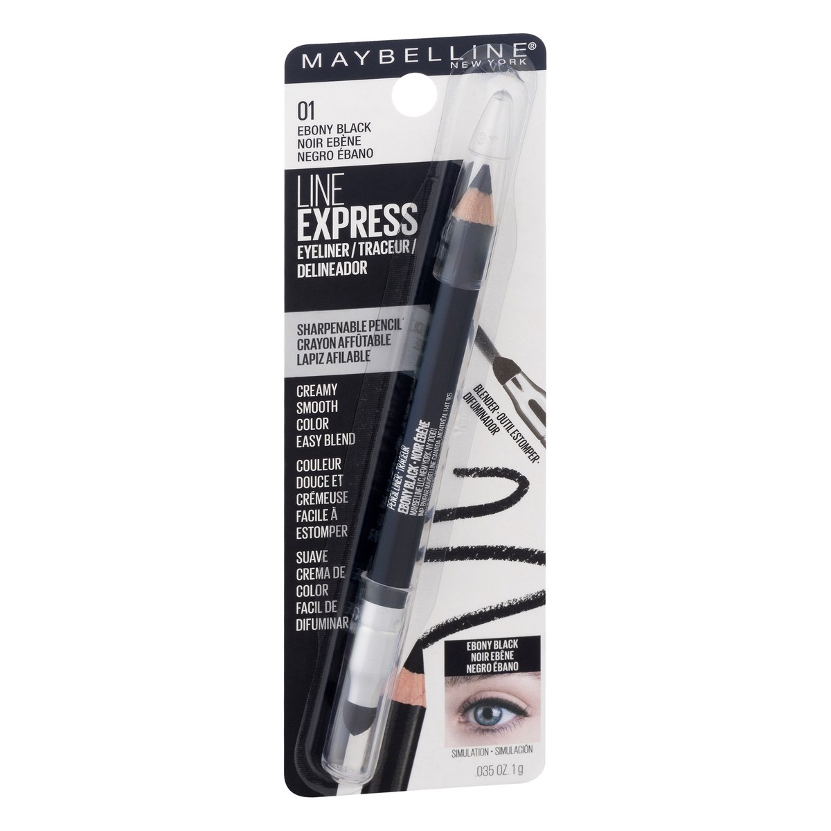 slide 2 of 9, Maybelline Eyeliner Define-a-Line Express Black - 0.035oz, 0.035 oz