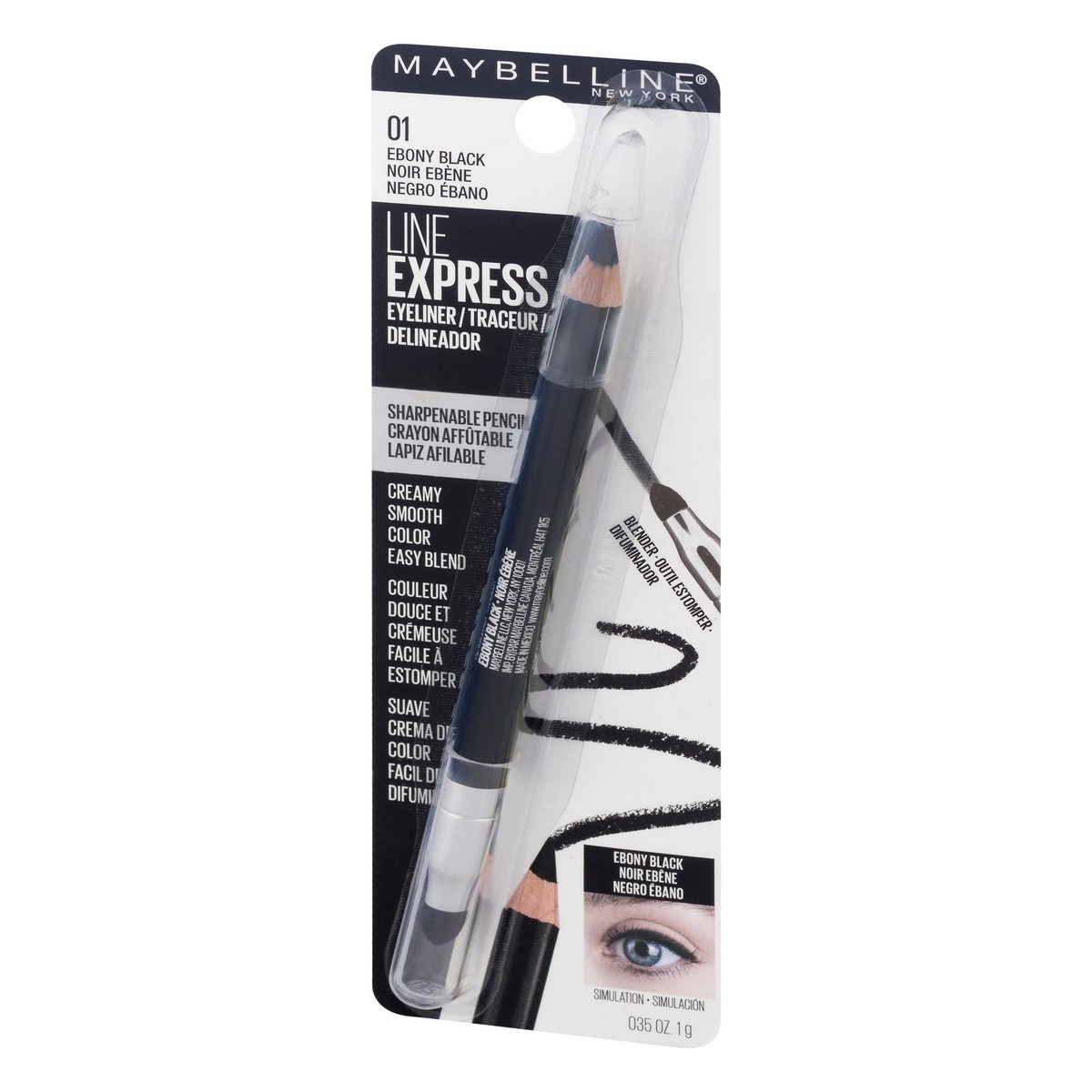 slide 3 of 9, Maybelline Eyeliner Define-a-Line Express Black - 0.035oz, 0.035 oz