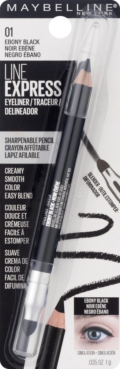 slide 6 of 9, Maybelline Eyeliner Define-a-Line Express Black - 0.035oz, 0.035 oz