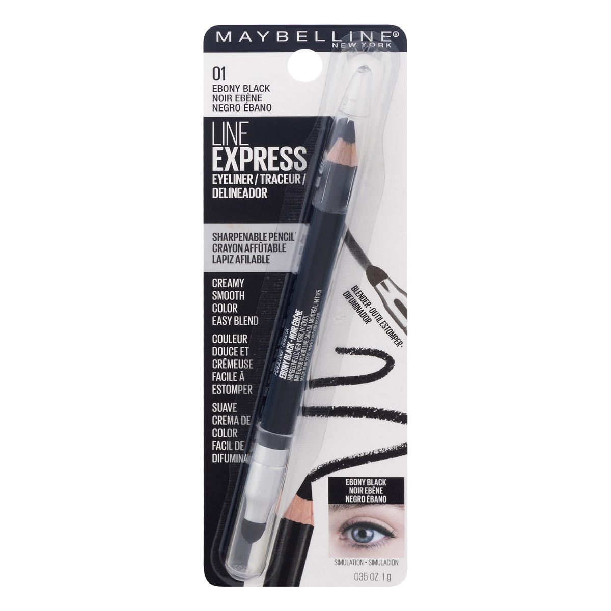 slide 1 of 9, Maybelline Eyeliner Define-a-Line Express Black - 0.035oz, 0.035 oz