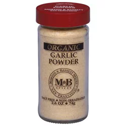 Morton & Bassett Organic Garlic Powder 2.6 oz