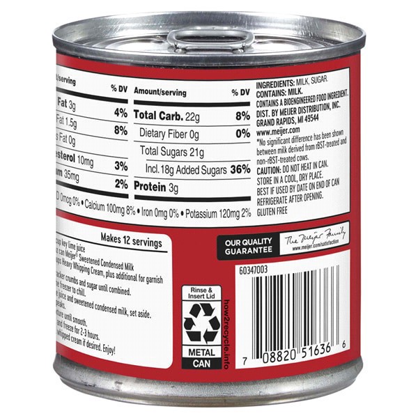 slide 9 of 9, Meijer Sweetened Condensed Milk- 14 oz, 14 oz