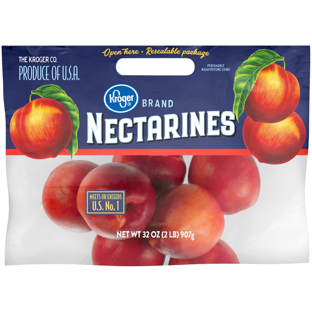 slide 1 of 3, Kroger Nectarines, 2 lb