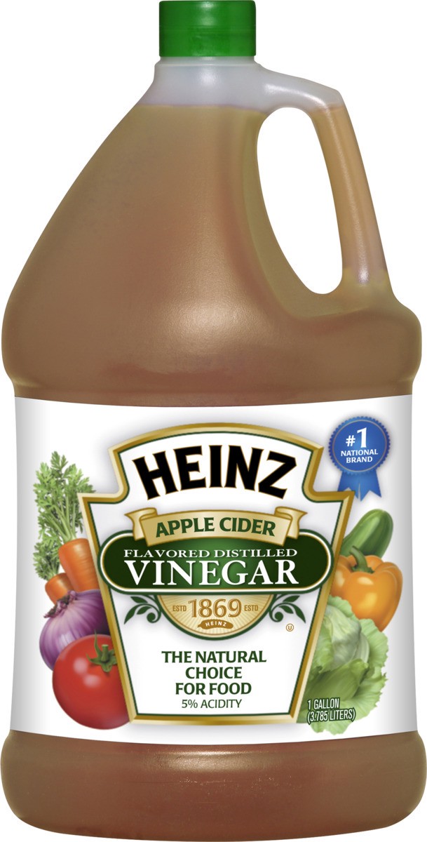 slide 2 of 2, Heinz Apple Cider Distilled Vinegar with 5% Acidity, 1 gal Jug, 1 gal