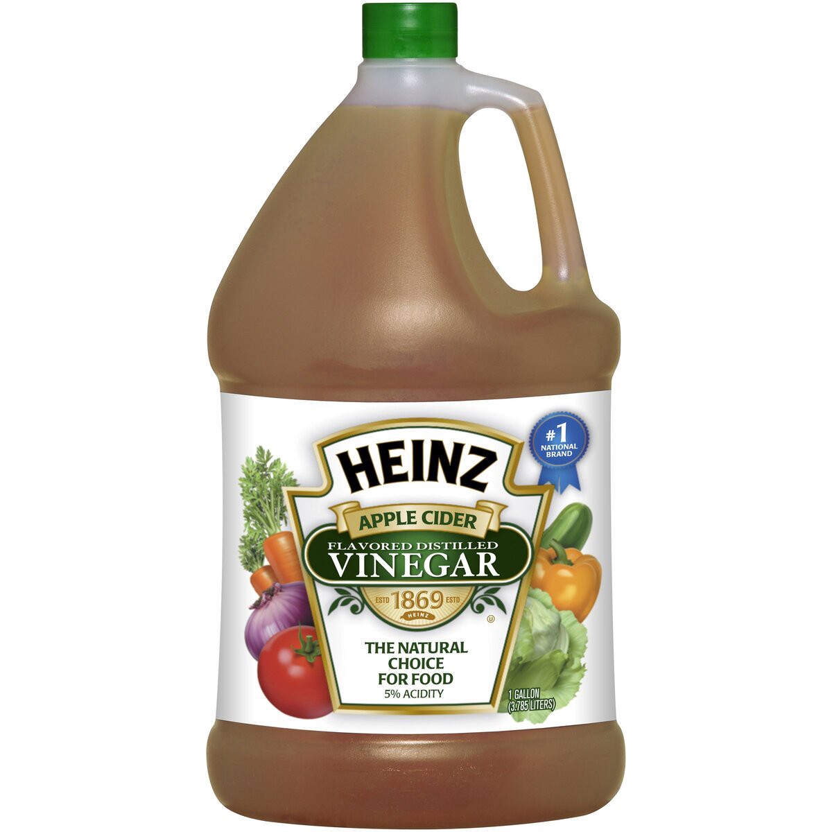slide 1 of 2, Heinz Distilled Apple Cider Vinegar, 8.007 lb