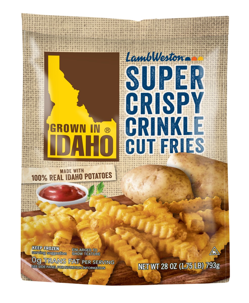 slide 1 of 13, Grown in Idaho Fries, Crinkle Cut, Super Crispy, 28 oz