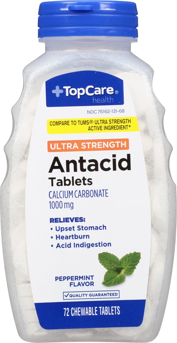 slide 7 of 14, TopCare Health 1000 mg Ultra Strength Peppermint Flavor Antacid 72 Tablets, 72 ct