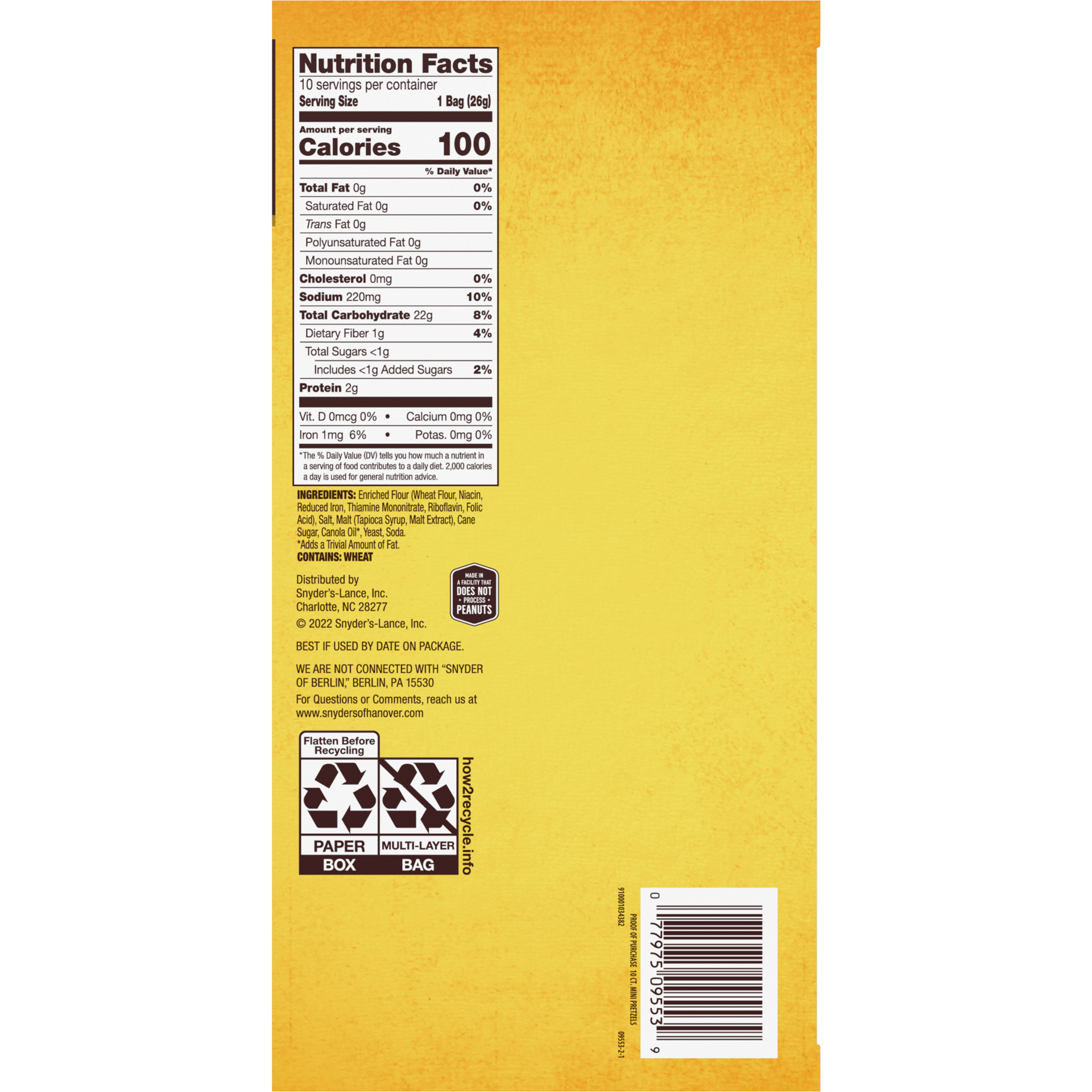 slide 4 of 5, Snyder's of Hanover Mini Pretzels, 9.200 oz