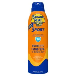 Banana Boat Sport Ultra Sunscreen Spray SPF 30 Broad Spectrum Superior Endurance Vs Sweat + Water