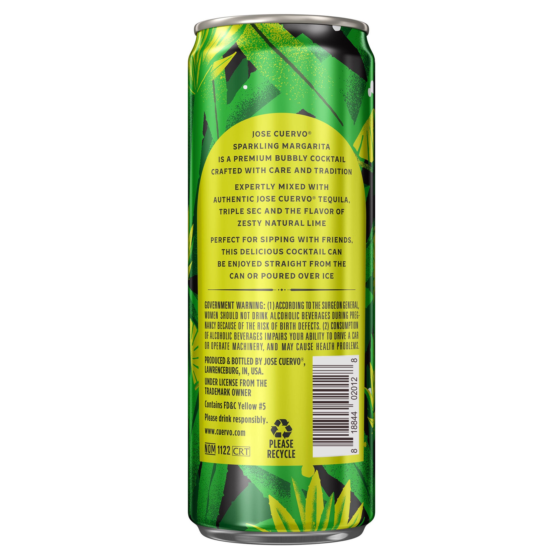 slide 3 of 7, Jose Cuervo Sparkling Margarita Cocktails 4 - 12 fl oz Cans, 4 ct