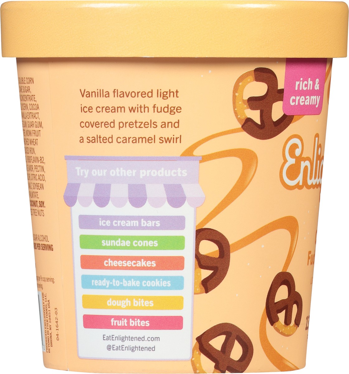 Enlightened Caramel Fudge Pretzel Light Ic Pint 16 oz Shipt