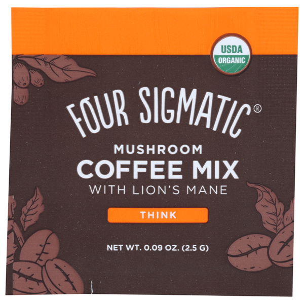 slide 1 of 1, Four Sigmatic Coffee Lions Mane Mushroo Single, 0.09 oz