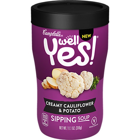 slide 1 of 1, Campbells Well Yes! Soup Sipping Cauliflower & Roasted Potato, 11.1 oz