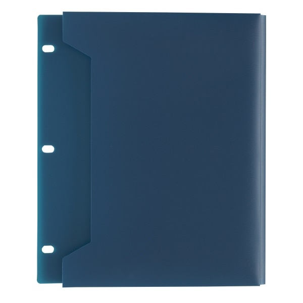 slide 1 of 1, Office Depot Brand Expanding Binder Pocket, Letter Size, 100 Sheet Capacity, Navy, 1 ct