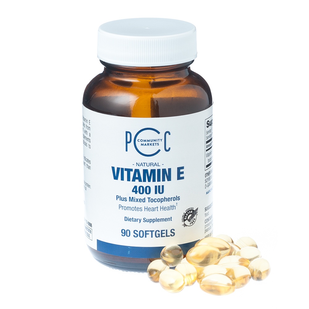 slide 1 of 1, PCC Vitamin E 400Iu Mixed Tocopherols (Softgels), 90 ct
