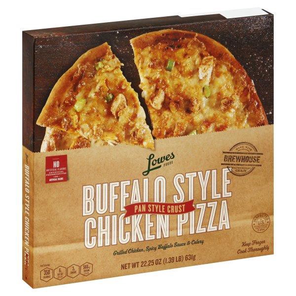slide 1 of 1, Lowes Foods Pan Crust Buffalo Chicken Pizza, 23.2 oz