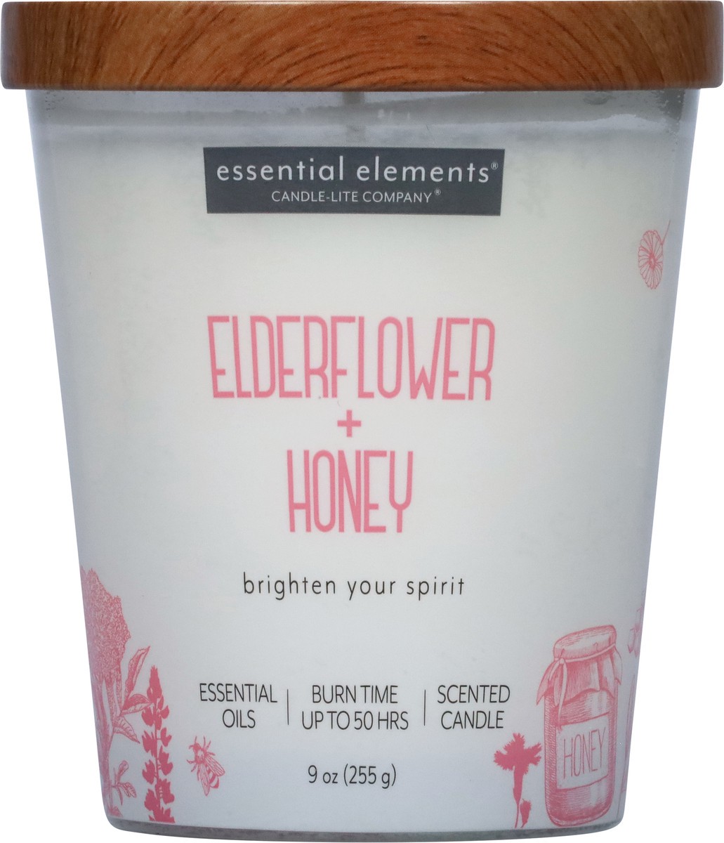 slide 2 of 9, Essential Elements Elderflower + Honey Candle 1 ea, 1 ct