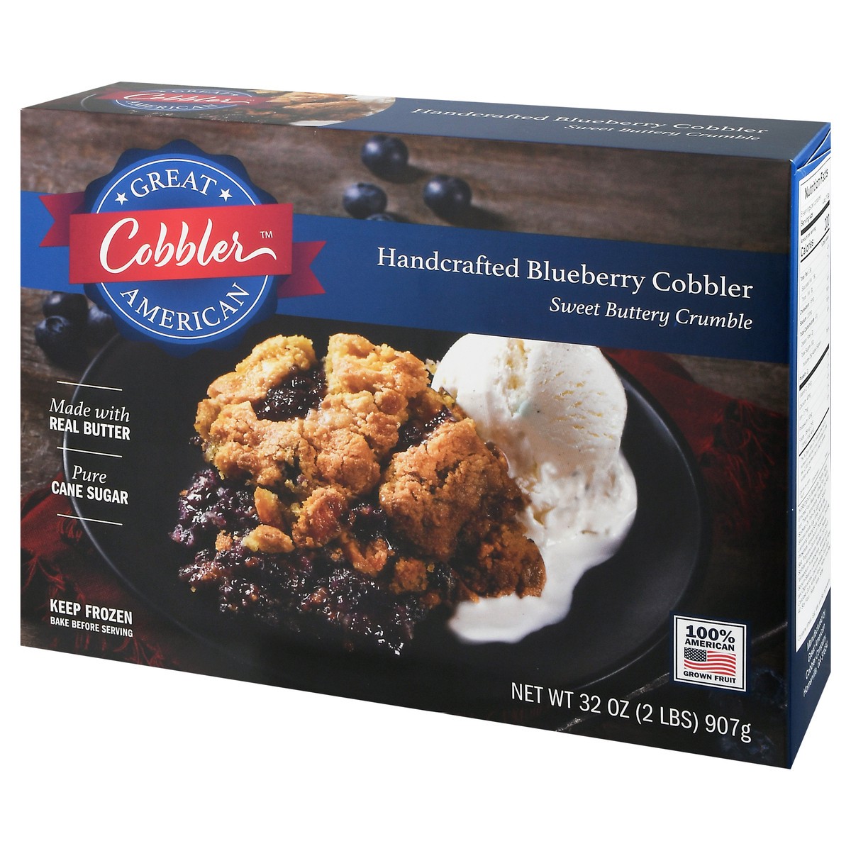 slide 14 of 14, Great American Cobbler Handcrafted Blueberry Cobbler 32 oz, 32 oz