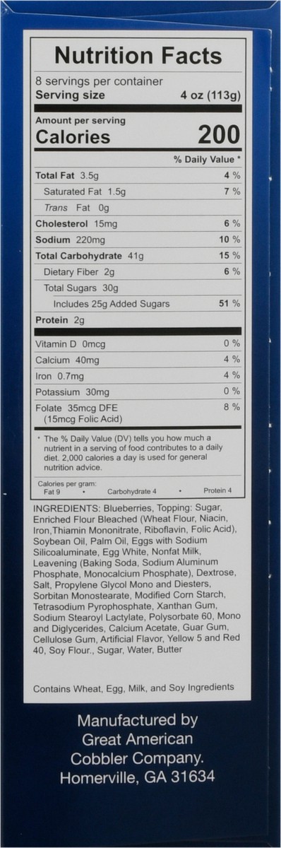 slide 3 of 14, Great American Cobbler Handcrafted Blueberry Cobbler 32 oz, 32 oz