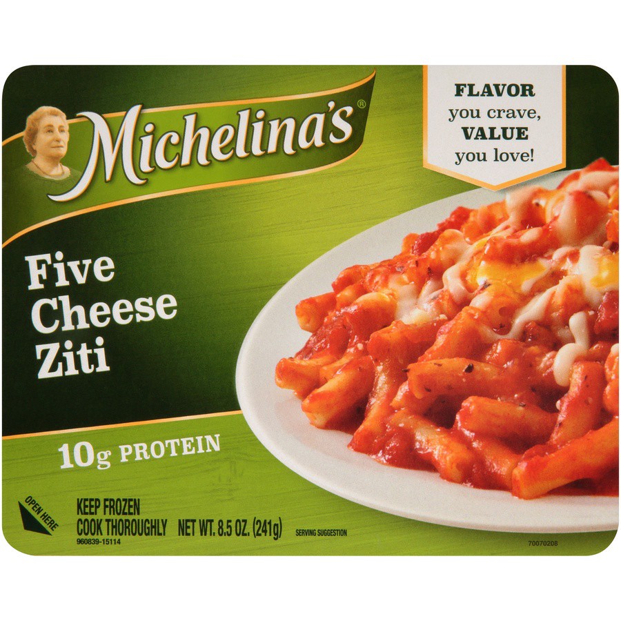 slide 1 of 5, Michelina's Five Cheese Ziti Meal 8.5oz (Frozen Dinner) 8.5 Oz. (Frozen), 8.5 oz