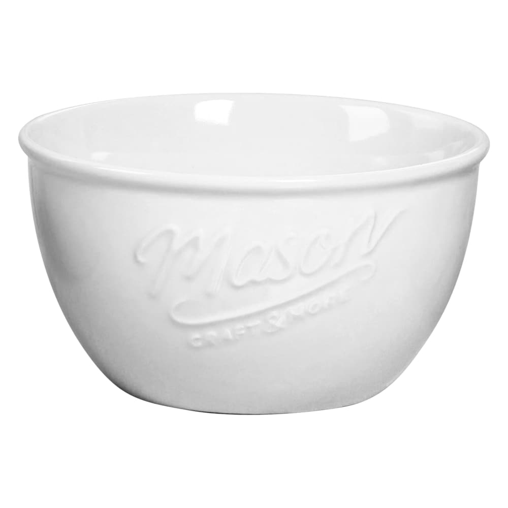 slide 1 of 1, Mason Craft & More Ceramic Cereal Bowl - White, 6 in