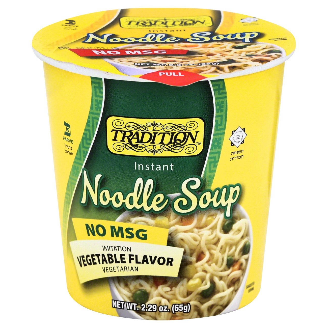 slide 1 of 1, Tradition Foods Tradition Instant Noodle Soup, Imitation Vegetable Flavor, 2.29 oz