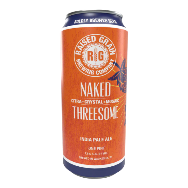 slide 1 of 1, Raised Grain Naked Threesome IPA /, 4 ct; 16 oz
