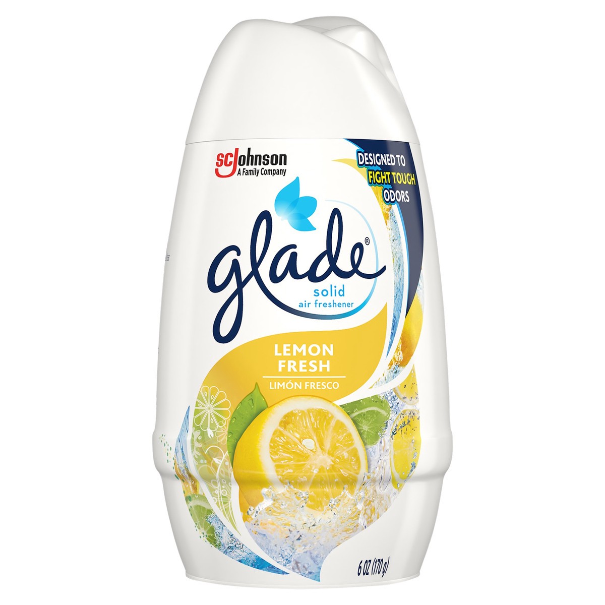 slide 1 of 7, Glade Gel Solid Lemon Fresh, 1 ct