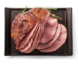 Fire-Glazed Uncured Bone-In Spiral Sliced Honey Ham - 7-9 lb