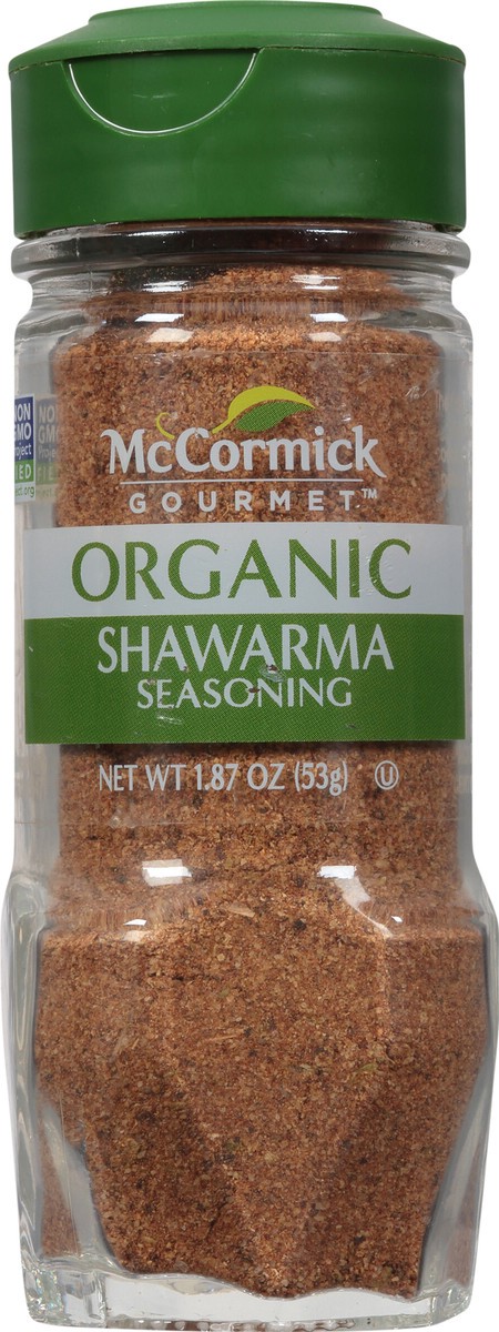 slide 7 of 7, McCormick Gourmet Organic Shawarma, 1.87 oz, 1.87 oz